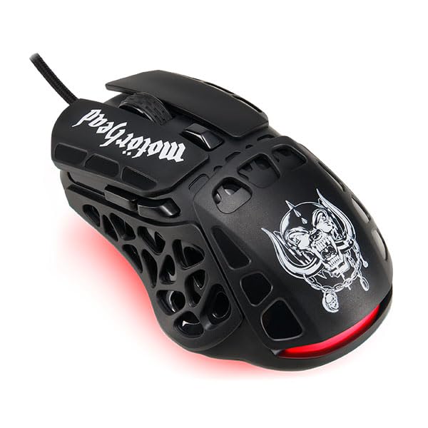 SUBSONIC Motorhead Wired Gaming Mouse - 7200 DPI Optical Sensor, Ergonomic Design, 7 Programmable Buttons - Officially Licensed for PC, PS4, Xbox - Perfect for FPS, MOBA & Esports Gaming