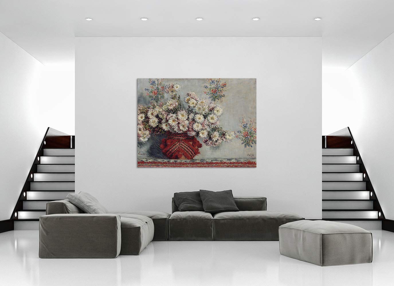 Natural Scenery Landscape Oil Painting Wall Art - Framed Ready to Hang Nature Themed Decor for Bedroom & Living Room (28x44 Inches) - Perfect for Home Decor, Office Wall Art & Gift Giving