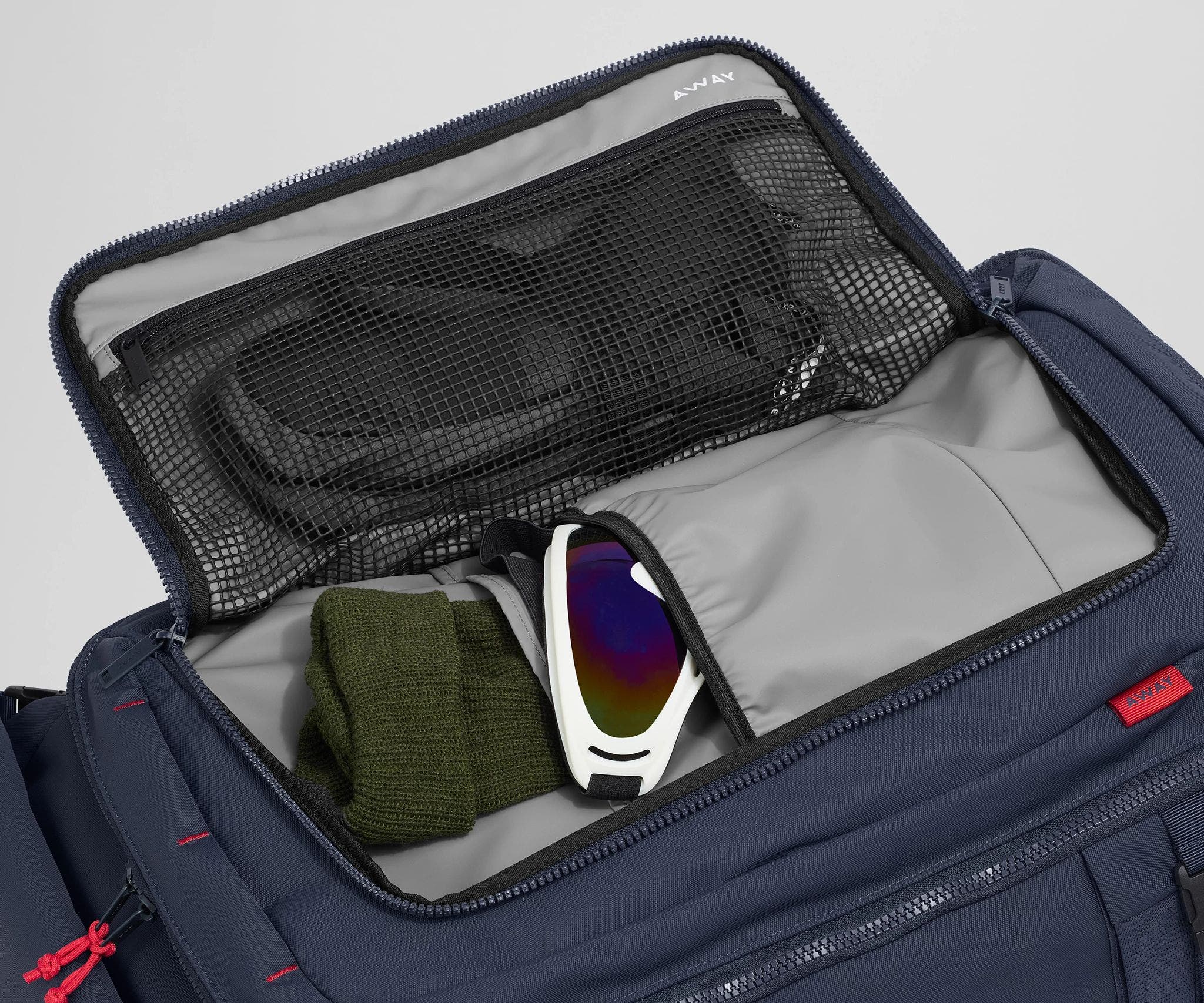55L Navy Blue Carry On Boot Bag - Waterproof Travel Duffel for Ski, Snowboard & Outdoor Gear - Perfect for Airplane, Camping & Sports Trips