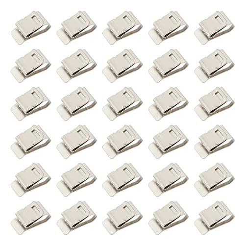 VILLCASE 30pcs Solar Panel Cable Clips - Heavy Duty Metal Photovoltaic Cable Clamps for Solar Power System Installation - Secure Cable Management for Roof Mounting, RV & Off-Grid Applications