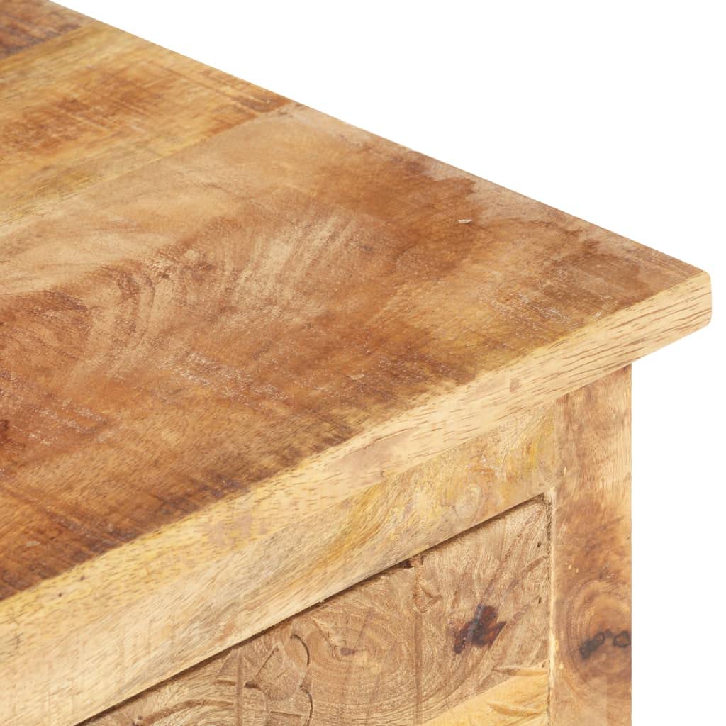 Rustic Square Coffee Table with Storage - 39.4