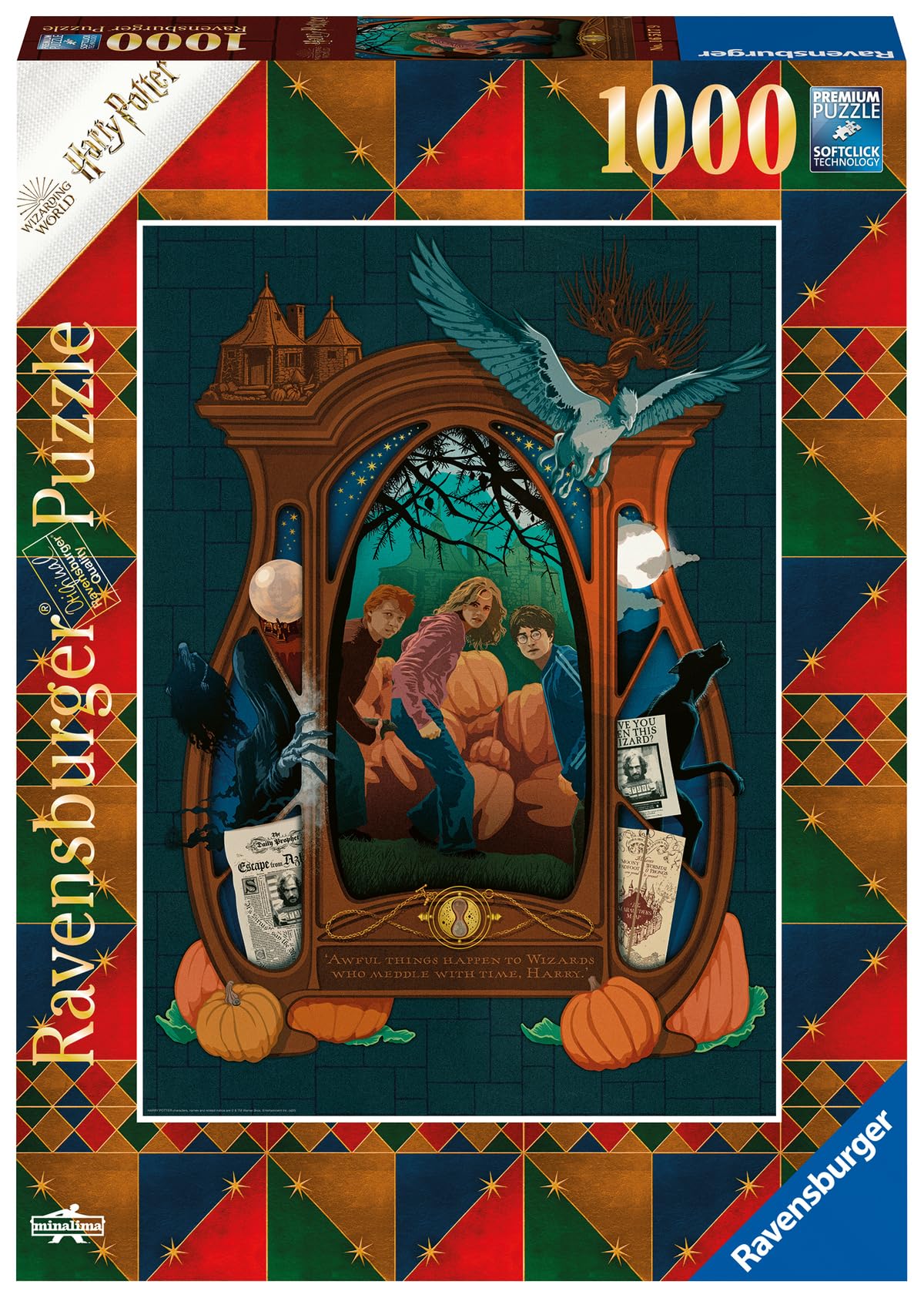 Ravensburger Harry Potter 1000-Piece Puzzle for Adults & Kids - The Prisoner of Azkaban - Jigsaw Puzzle with Glue for Framing - Perfect for Family Game Night & Home Decor