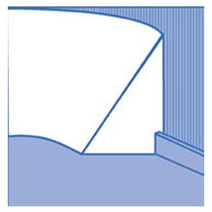 Above-Ground Pool Cove Liner - Peel & Stick Adhesive for Easy Installation | Perfect for Inground & Above-Ground Swimming Pools, Backyard Pool Maintenance & DIY Pool Projects