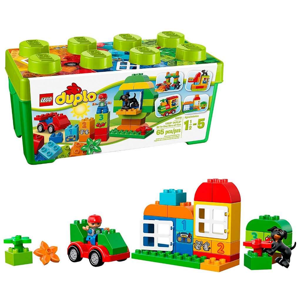 LEGO DUPLO All-in-One Fun Building Kit (65 Pieces) - Creative Construction Toy for Toddlers & Preschoolers with Large Bricks - Perfect for Early Learning, Imaginative Play & Family Bonding Time