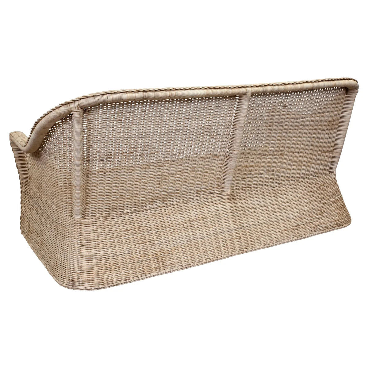 Braided Chatham 2-Seat Wicker Sofa - Outdoor Patio Furniture for Garden, Porch & Backyard Relaxation