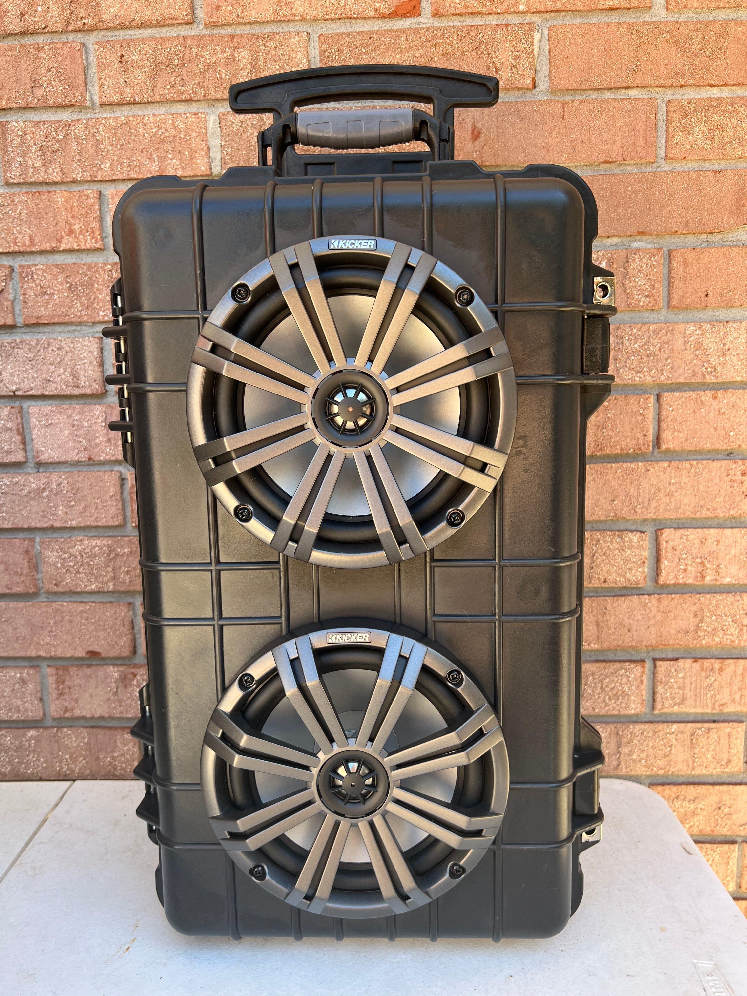 BANGER BOX XL 400 Watt Portable Bluetooth Speaker with Wheels - Powerful Outdoor Party Speaker for Beach, Camping, Tailgating & Backyard Events