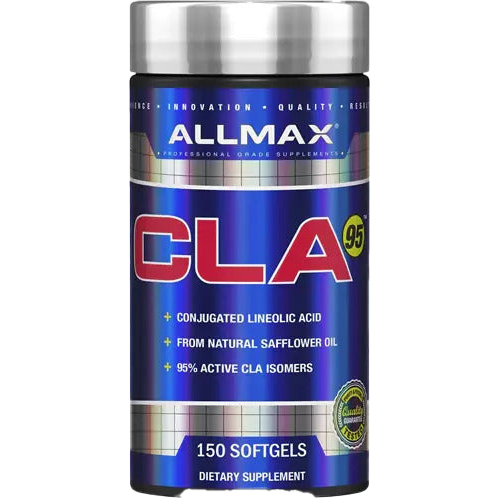 AllMax Nutrition CLA 95 - 1000mg Conjugated Linoleic Acid Supplement, 150 Softgels for Weight Management & Muscle Support | Supports Fat Loss & Lean Muscle Maintenance for Fitness Enthusiasts