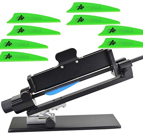Adjustable Archery Arrow Fletching Jig Tool - Precision Feather & Stick Fletching for Hunting Arrows (Black) | DIY Arrow Making & Bowhunting Accessories | Perfect for Target Practice & Outdoor Adventures