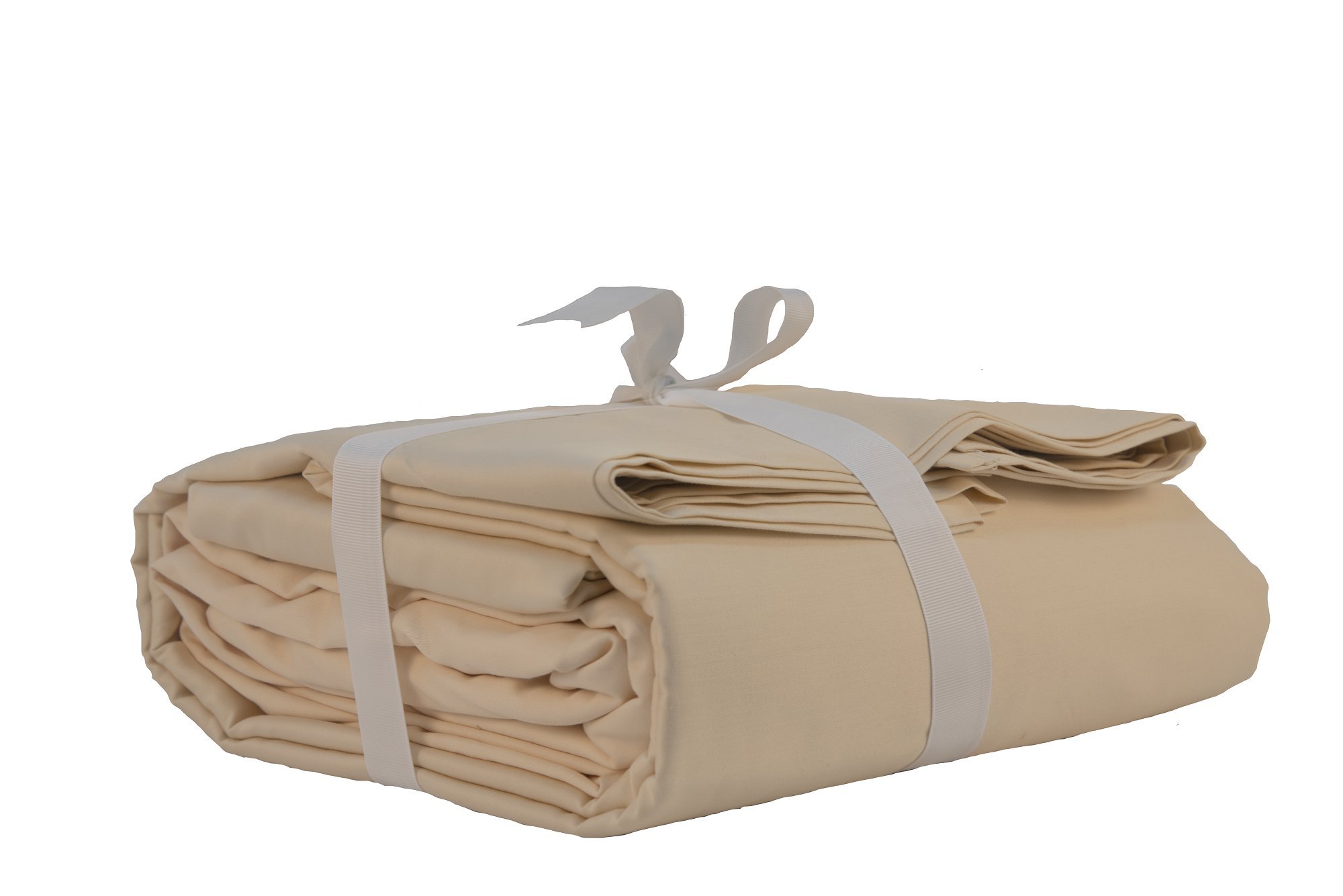 Premium 100% Cotton 3-Piece Sheet Set - 400 Thread Count Sateen Weave, Deep Pocket Fits Mattress Up to 16