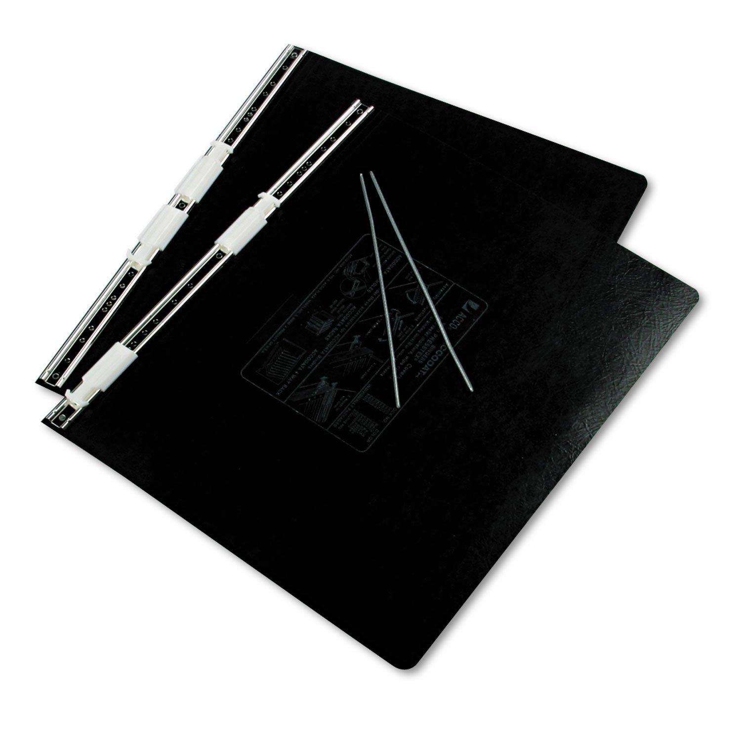 ACCO PRESSTEX Black Binder Cover with Hooks - 14 7/8