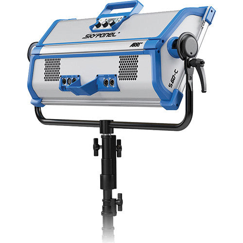 ARRI SkyPanel S60 C LED Soft Light with Manual Yoke - Blue/Silver Color, Edison Plug - Professional Studio Lighting for Film, Photography & Video Production