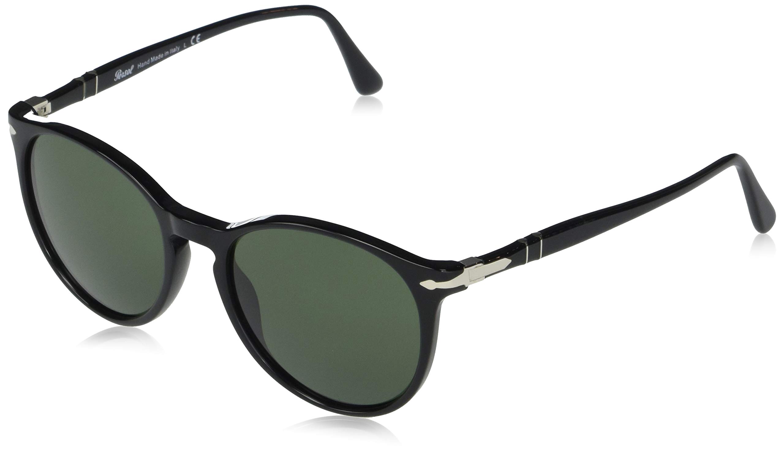 Persol PO3228S Panto Sunglasses for Men & Women - Classic Retro Style UV Protection - Perfect for Driving, Travel & Outdoor Activities