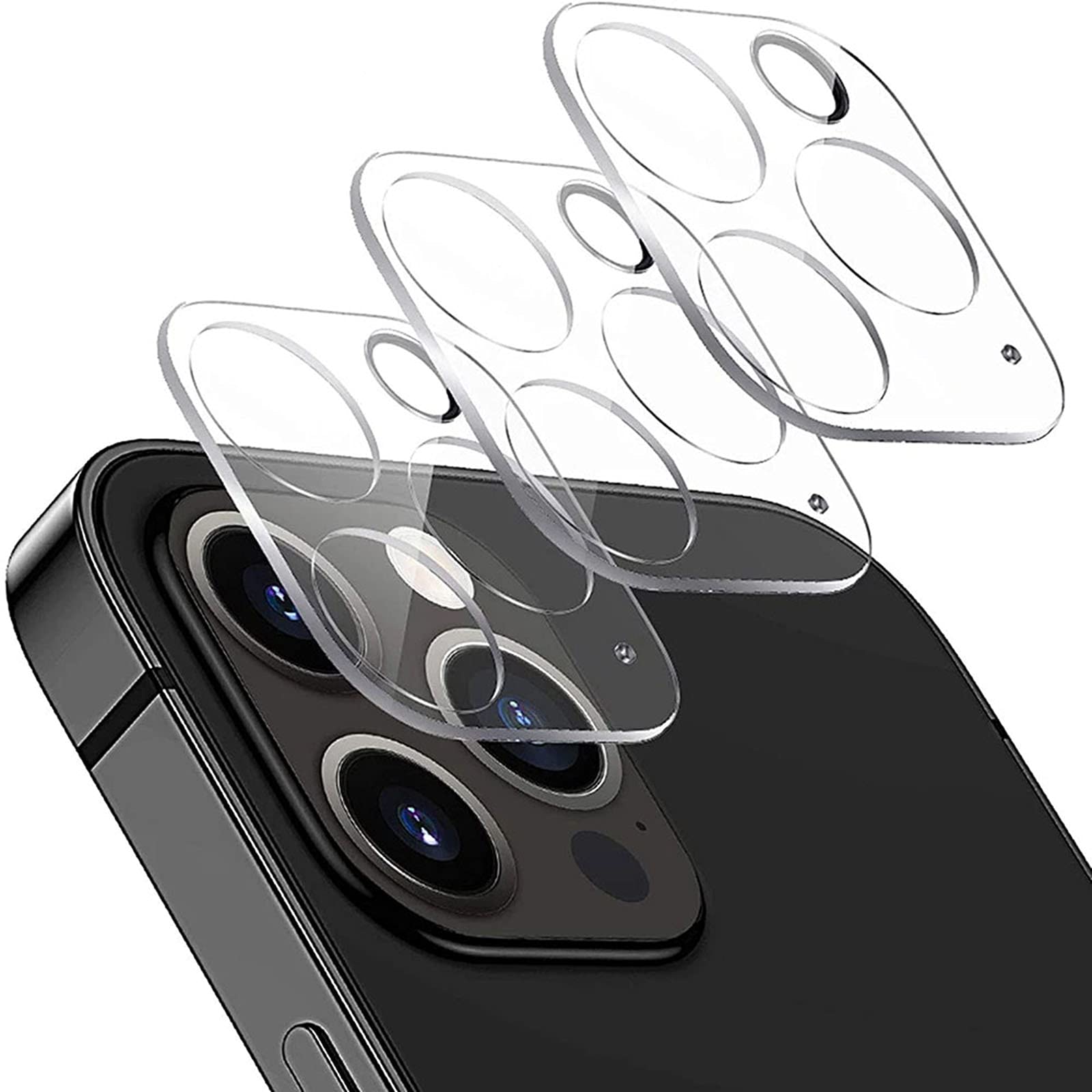 3 Pack Tempered Glass Camera Lens Protector for iPhone 11 Pro & 11 Pro Max - HD Clear Scratch-Resistant Back Cover Film - Perfect for Outdoor Photography, Travel & Daily Protection