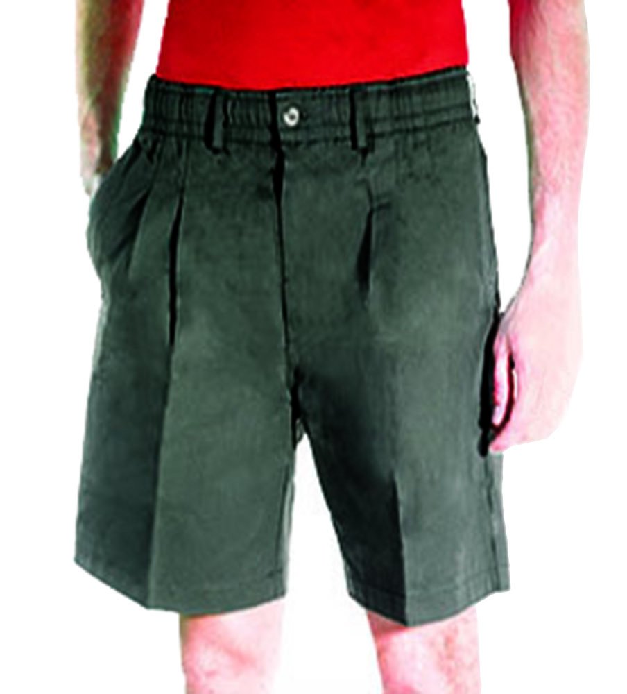 Big & Tall Men's Elastic Waist Twill Shorts - 100% Cotton Comfort Fit Casual Pants for Summer, Travel & Outdoor Activities