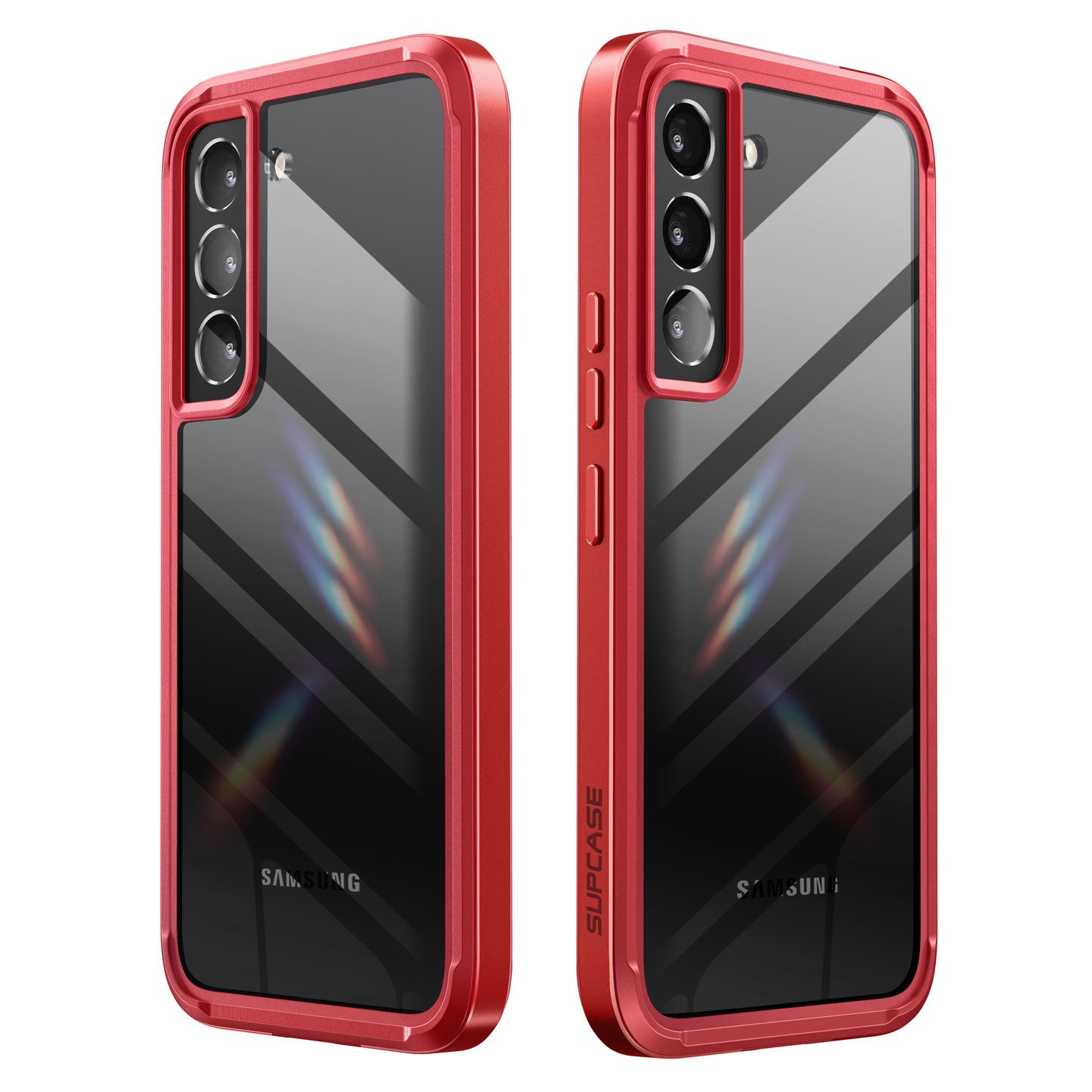 Samsung Galaxy S22 Unicorn Beetle EDGE XT Bumper Case - Shockproof Protective Cover with Metallic Red Finish | Perfect for Outdoor Activities, Travel & Daily Use