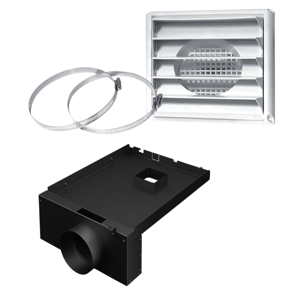 Drolet AC01204 5 Fresh Air Intake Kit for Wood Stove with Legs - Improve Indoor Air Quality & Stove Efficiency | Perfect for Home Heating & Fireplace Safety