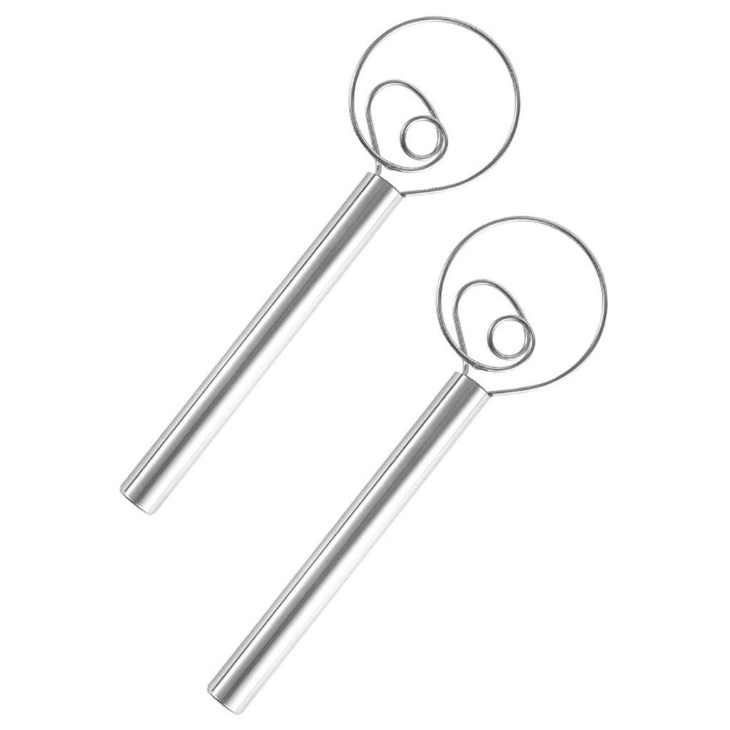 304 Stainless Steel Whisk - Manual Egg Beater & Flour Mixer for Baking, Cooking, and Dough Preparation - Perfect for Mixing Batter, Beating Eggs, and Kneading Noodle Dough