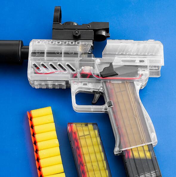 BoHan BH2021 Electric Automatic Foam Dart Blaster Toy Gun - High Performance Foam Dart Shooter for Kids & Adults - Perfect for Outdoor Play, Nerf Battles, Backyard Games & Team Competitions
