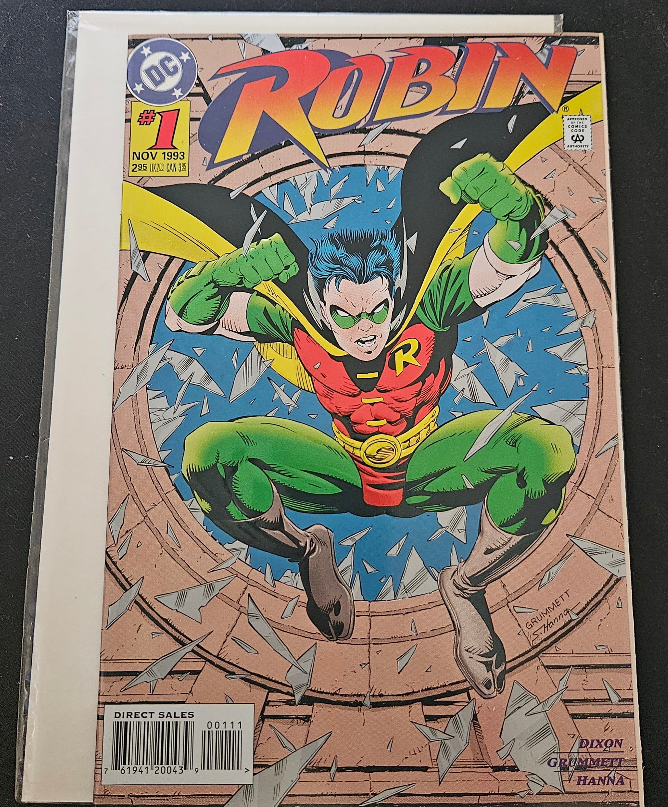 Robin (1993) #1: The Lost Year - Embossed Cover Direct Edition DC Comic Book | Collectible Vintage Comic | Perfect for DC Fans & Comic Collectors | Great Gift for Batman Enthusiasts