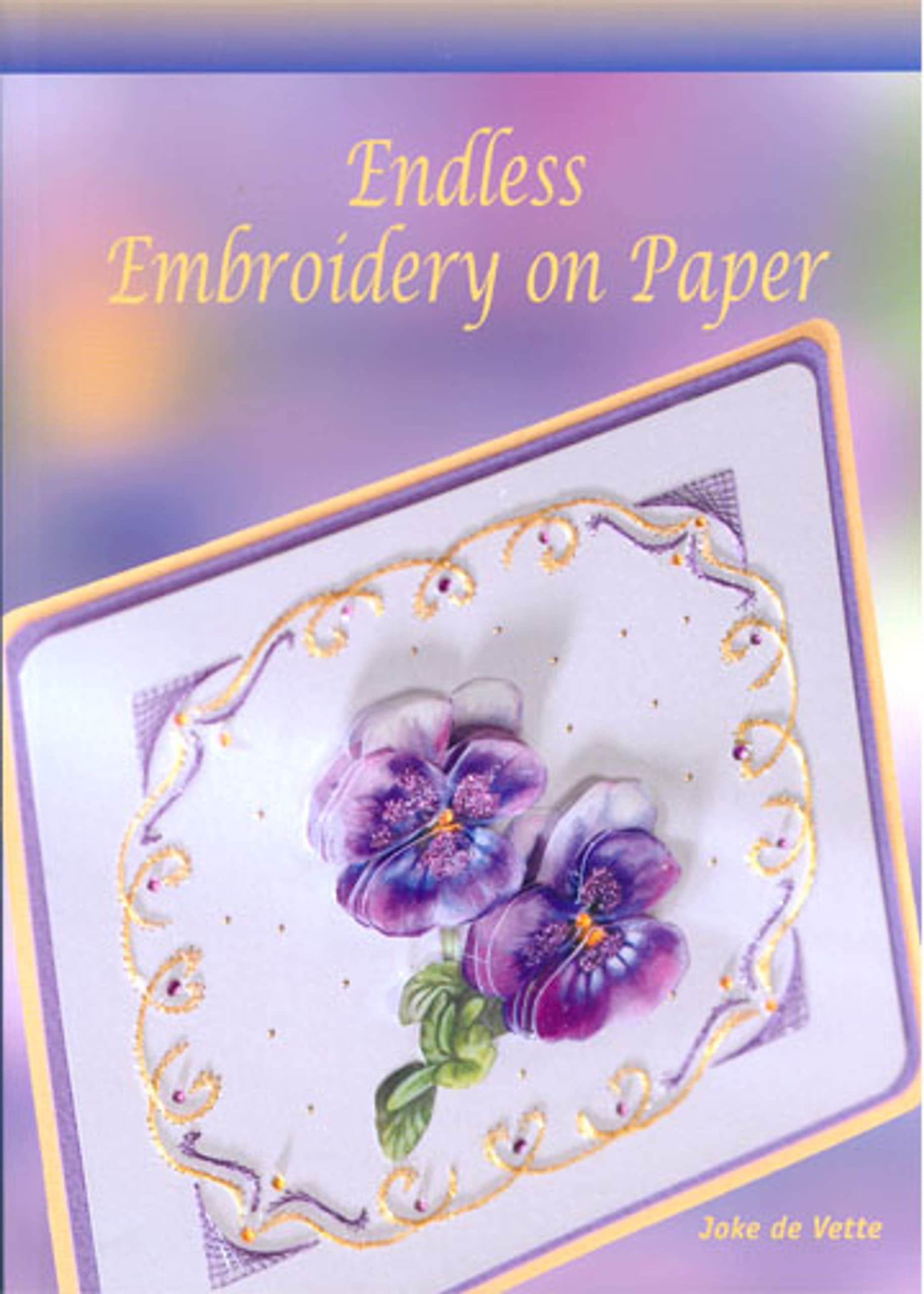 Endless Embroidery on Paper - Premium Handmade Paper Embroidery Kits for DIY Craft Projects | Perfect for Scrapbooking, Card Making & Home Decor