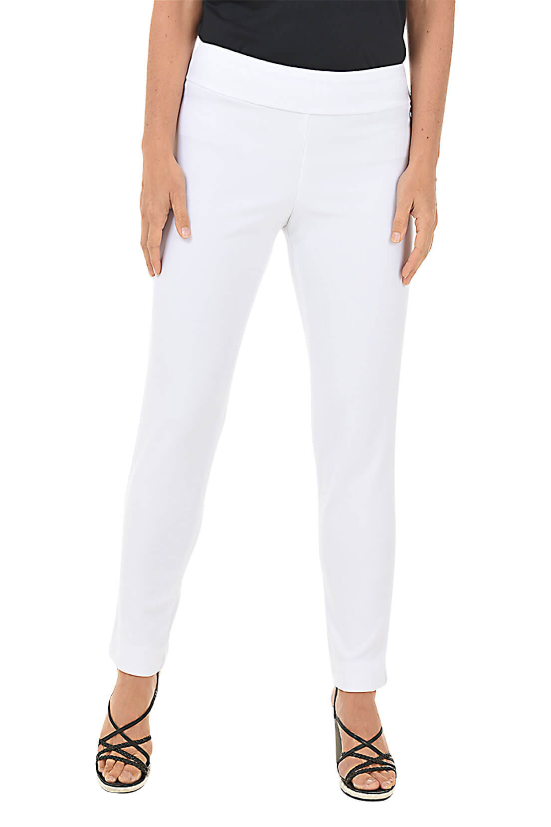 Comfortable Microfiber Pull-On Ankle Pants for Women - Stretchy & Soft Lounge Pants for Yoga, Travel & Home Wear