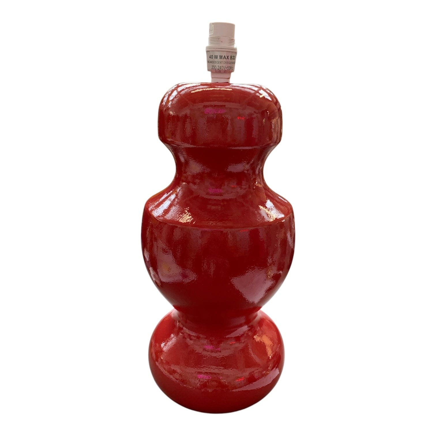 Handmade Tamarillo Red Turned Wood Lamp Base - Natural Wooden Table Lamp Stand for Bedroom, Living Room & Office Decor - Perfect for Boho, Farmhouse & Rustic Home Lighting