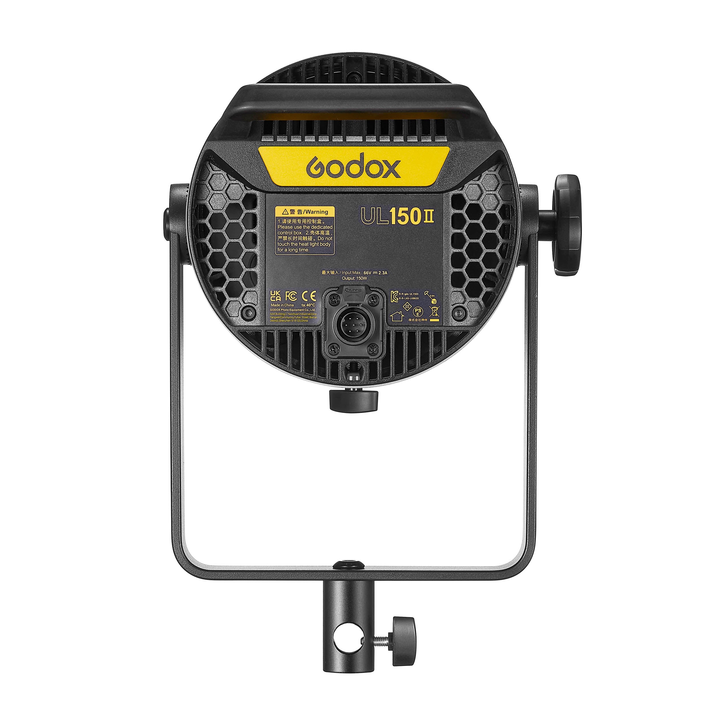 UL150II 160W Silent Fanless COB LED Studio Light - Daylight Balanced for Video & Photography - Perfect for YouTube, Vlogging, and Professional Studio Lighting