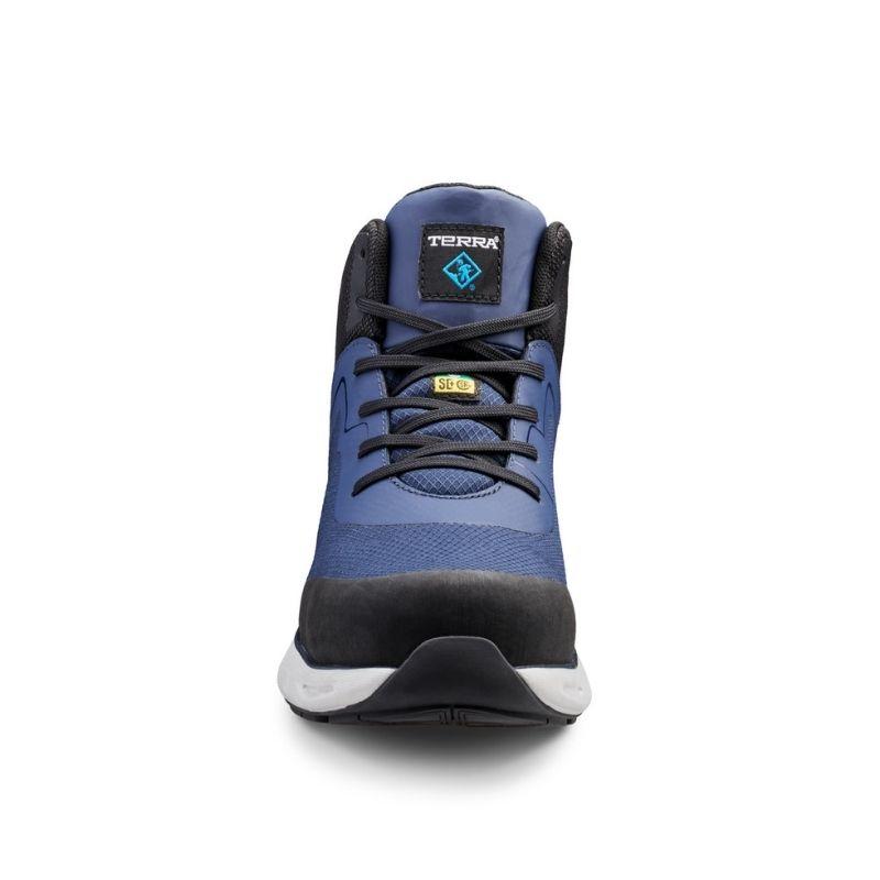 Terra Lites MID TR0A4NS3IE0 SD Unisex Composite Toe Athletic Safety Shoes - Blue | Lightweight Work Shoes for Construction, Warehouse & Industrial Safety | OSHA Compliant Slip Resistant Work Boots