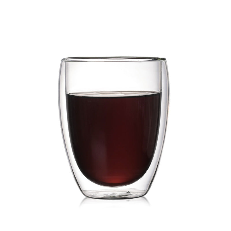 I.XXI Double Wall Insulated Glass Mug 350ml - Perfect for Hot & Cold Drinks, Coffee, Tea, and Office Use