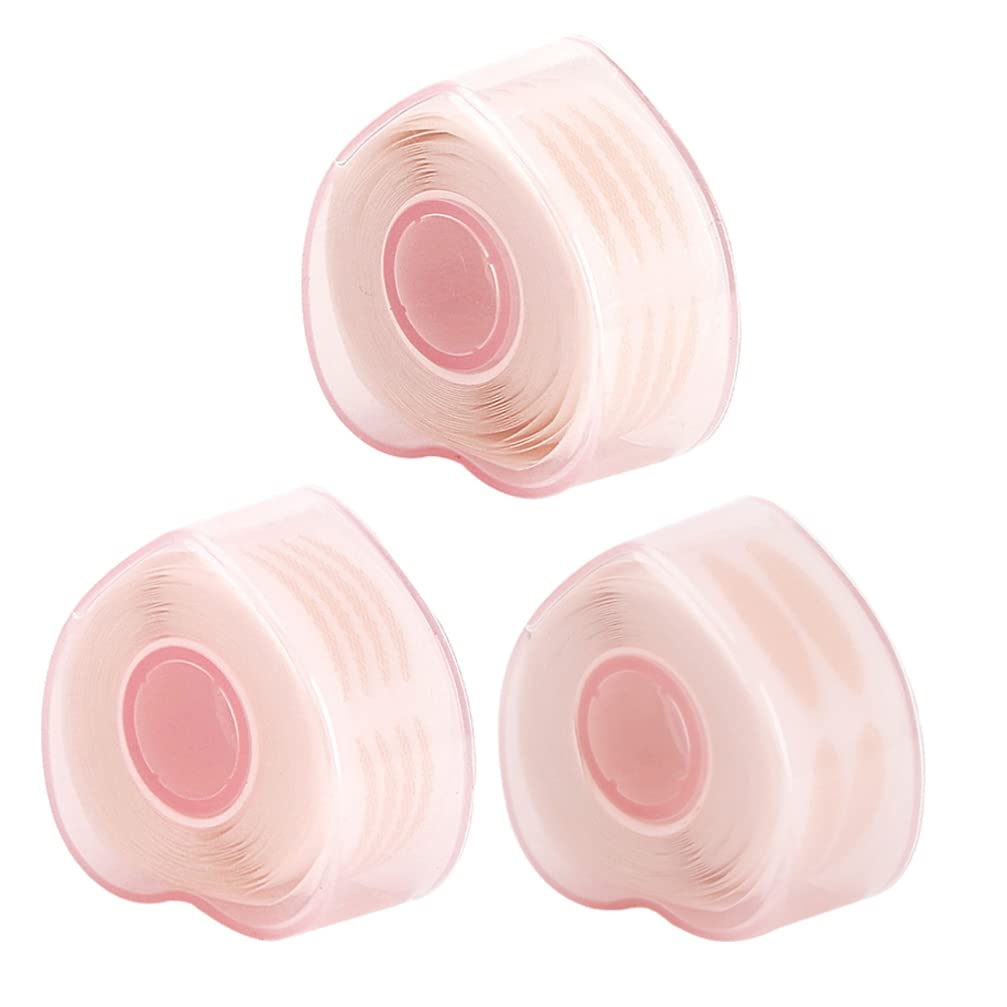 Minkissy 3 Rolls Double Eyelid Stickers - Invisible Eyelid Lift Strips for Monolid & Hooded Eyes | Double Sided Adhesive Tape for Natural Eye Makeup | Perfect for Asian Beauty, Daily Use & Special Occasions