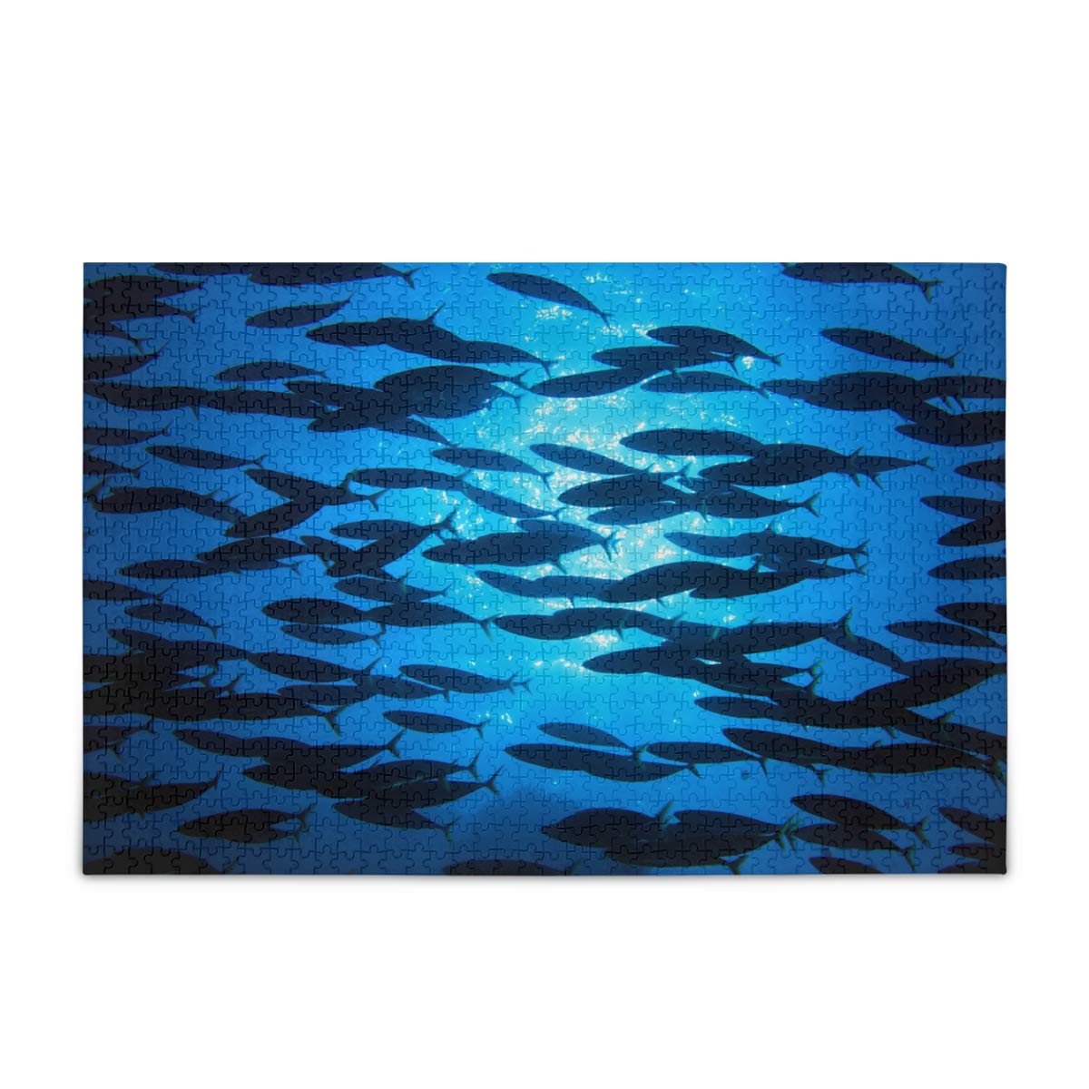 500-Piece Adult Jigsaw Puzzle - Underwater Ocean Shoal Fish Fantasy Puzzle for Kids & Adults, 15x20 Inch, Fun Home Decor & Stress Relief Activity for Family Game Night