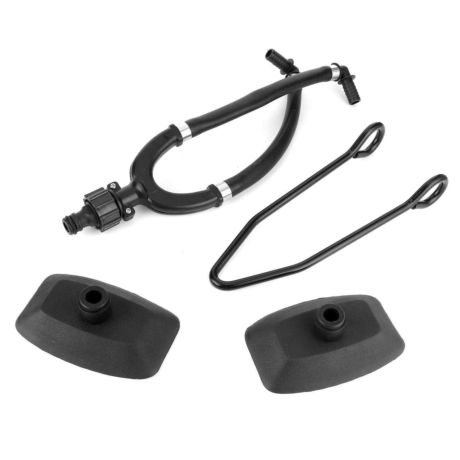 Boat Dual Water Feed Motor Flusher - Outboard Engine Flushing Kit with Large Rectangular Ear Muffs for Fast Connection | Perfect for Cleaning & Maintenance of Marine Motors in Saltwater or Freshwater