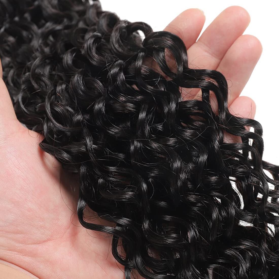 Vanlov Brazilian Water Wave Wet & Wavy Human Hair Weave Bundles - 100% Remy Curly Hair Extensions for Natural Look | Perfect for Daily Wear, Parties & Special Occasions
