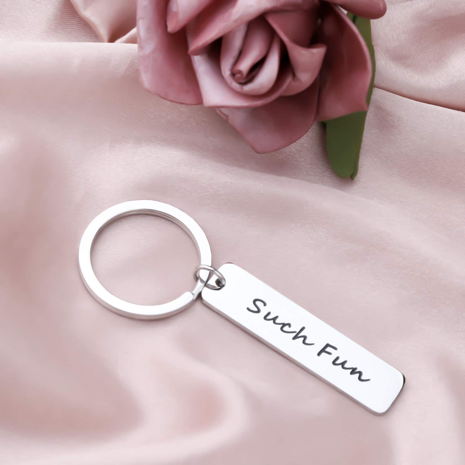 HOLLP Miranda Inspired Jewelry - Miranda Keychain Gift Set for Fans | Funny Comedy Accessory for Celebrations & Parties | Perfect Birthday Present for Miranda Lovers