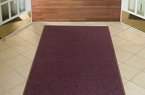 Premium Fire Red 4' x 5' Non-Slip Entrance Door Mat - Waterproof & Durable for Home, Office & Outdoor Use - Perfect for Entryways, Patios & Mudrooms