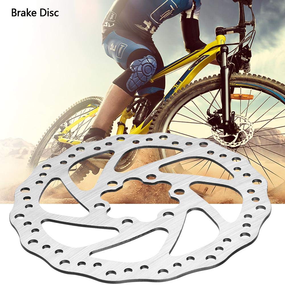 VGEBY 140mm Stainless Steel Bicycle Disc Brake Rotor & Brake Pads - Durable Bike Braking System Replacement Parts for Mountain Bikes & Road Bikes (Perfect for Trail Riding, Commuting & Performance Cycling)