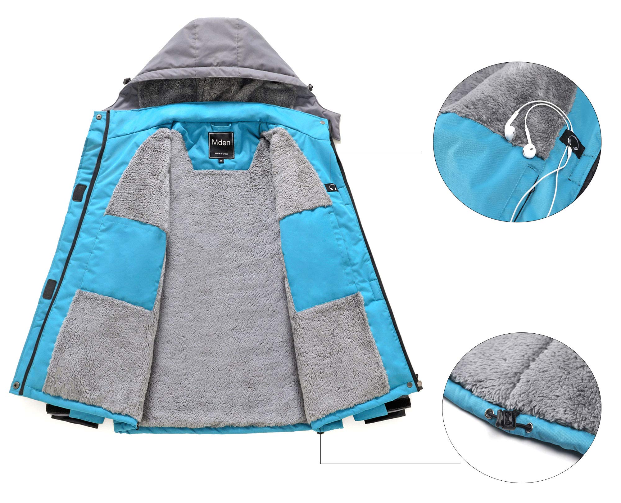 Women's Waterproof Ski Jacket - Windproof Fleece Insulated Snowboard Coat for Winter Sports & Outdoor Activities | Perfect for Skiing, Snowboarding & Hiking in Cold Weather