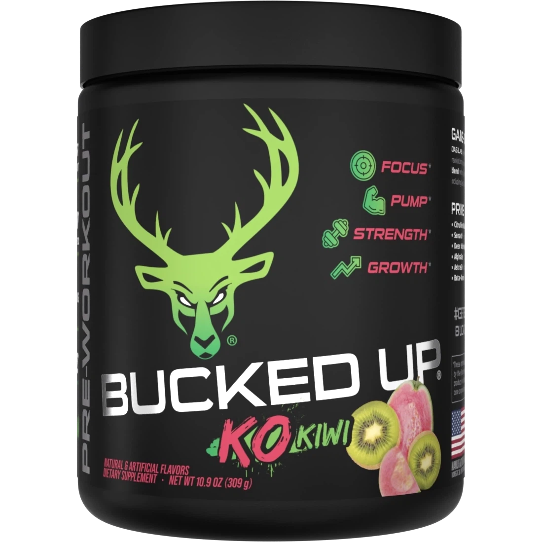 Bucked Up Pre Workout Supplement - Energy & Focus Booster for Gym, Running & Fitness Training | Best for Athletes & Bodybuilders