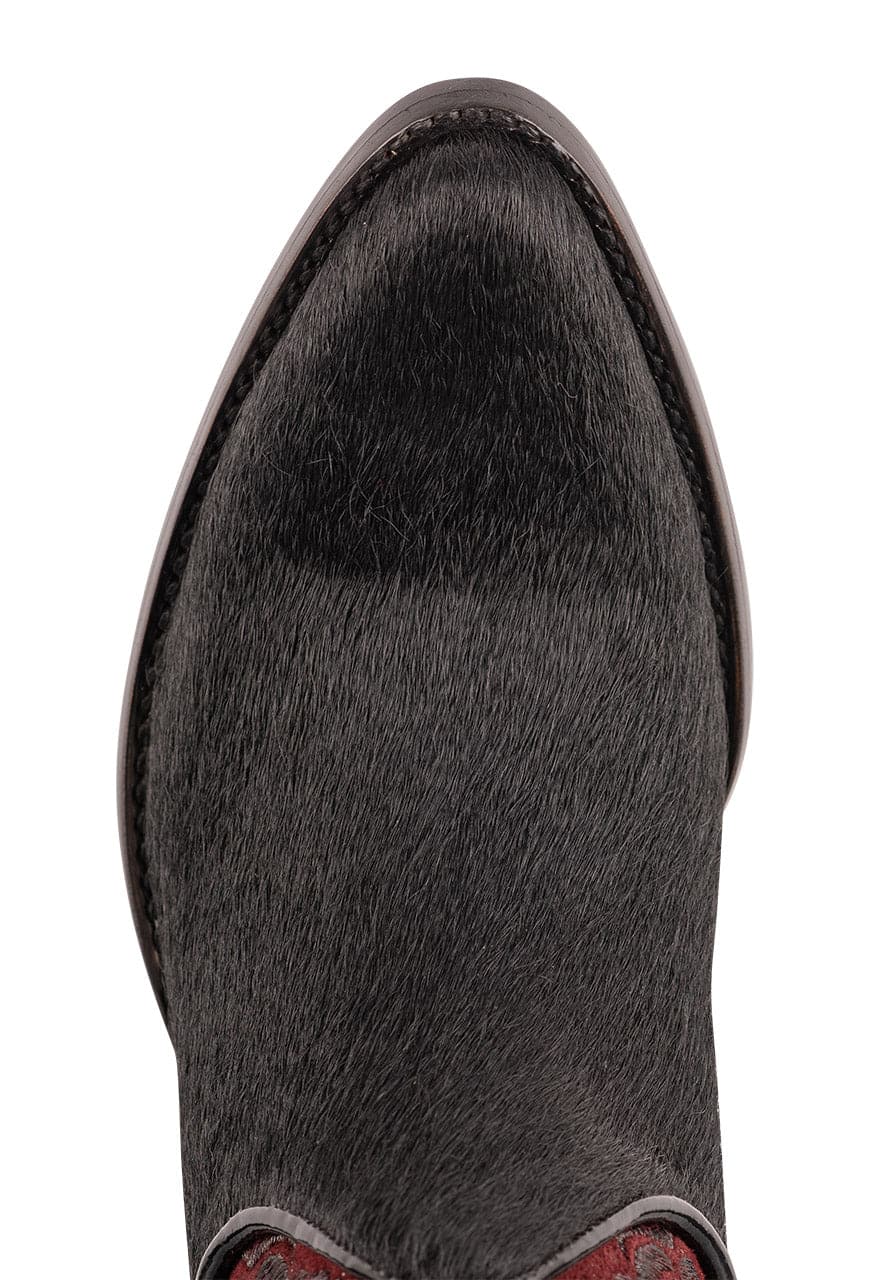 Old Gringo Women's Zurich Cowgirl Boots - Genuine Cowhide Leather Western Boots in Burgundy & Black | Perfect for Country Dancing, Rodeos & Casual Wear