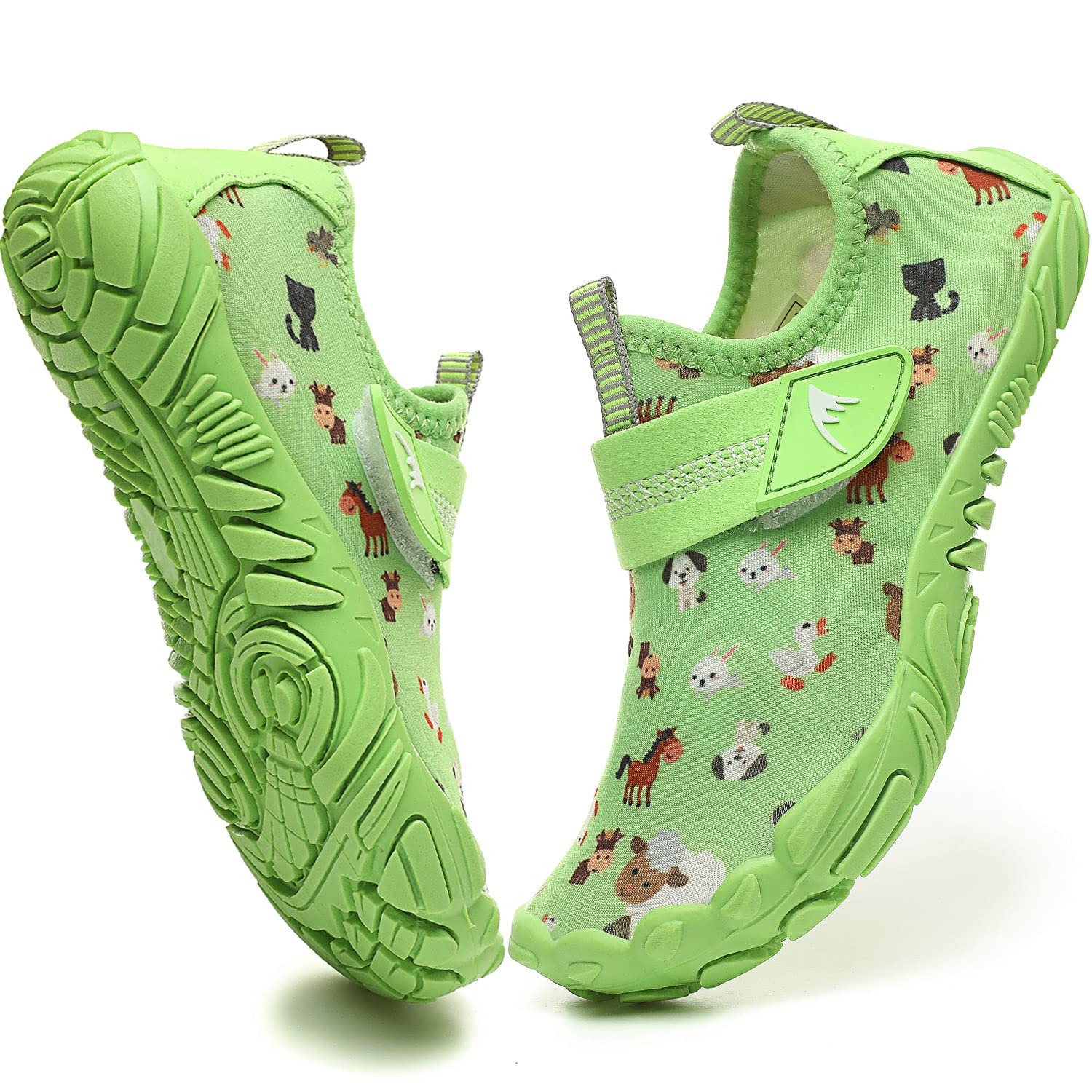 Quickshark Kids Water Shoes for Boys & Girls - Lightweight Quick-Dry Barefoot Aqua Socks, Slip-On Beach Sandals & Swim Sneakers for Pool, Ocean, Water Park (Toddler/Little Kid/Big Kid) - Perfect for Swimming, Beach Walks & Summer Water Activities