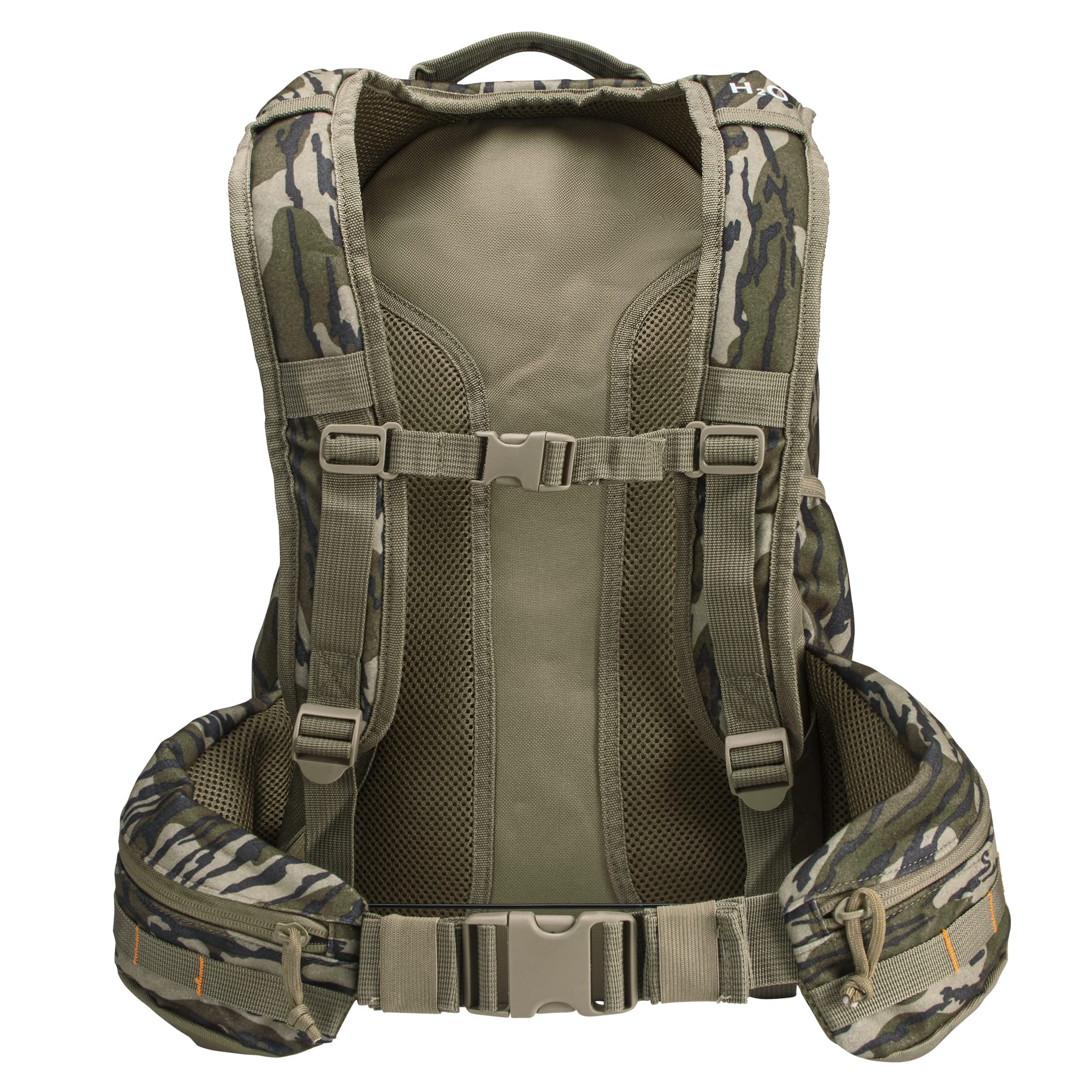 North Mountain Gear Camouflage Hunting Backpack - Waterproof Bow & Rifle Compatible Hunting Bag (Mossy Oak Bottomland) - Perfect for Deer Hunting, Turkey Hunting & Outdoor Adventures
