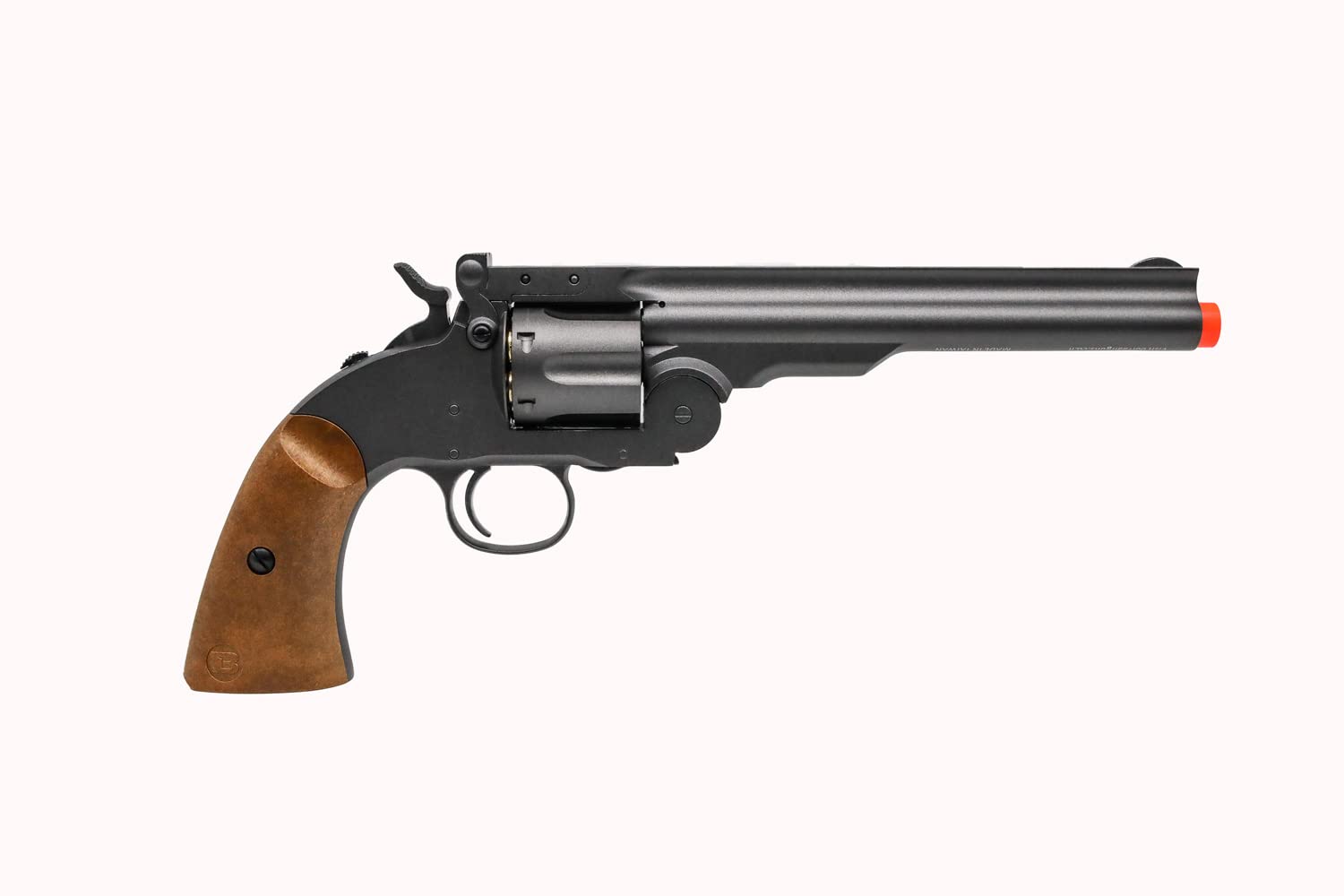 Schofield BB Gun Airsoft Revolver Replica - CO2 Powered Air Gun for Adults | 6-Shot Capacity | Outdoor Target Practice & Backyard Shooting Fun