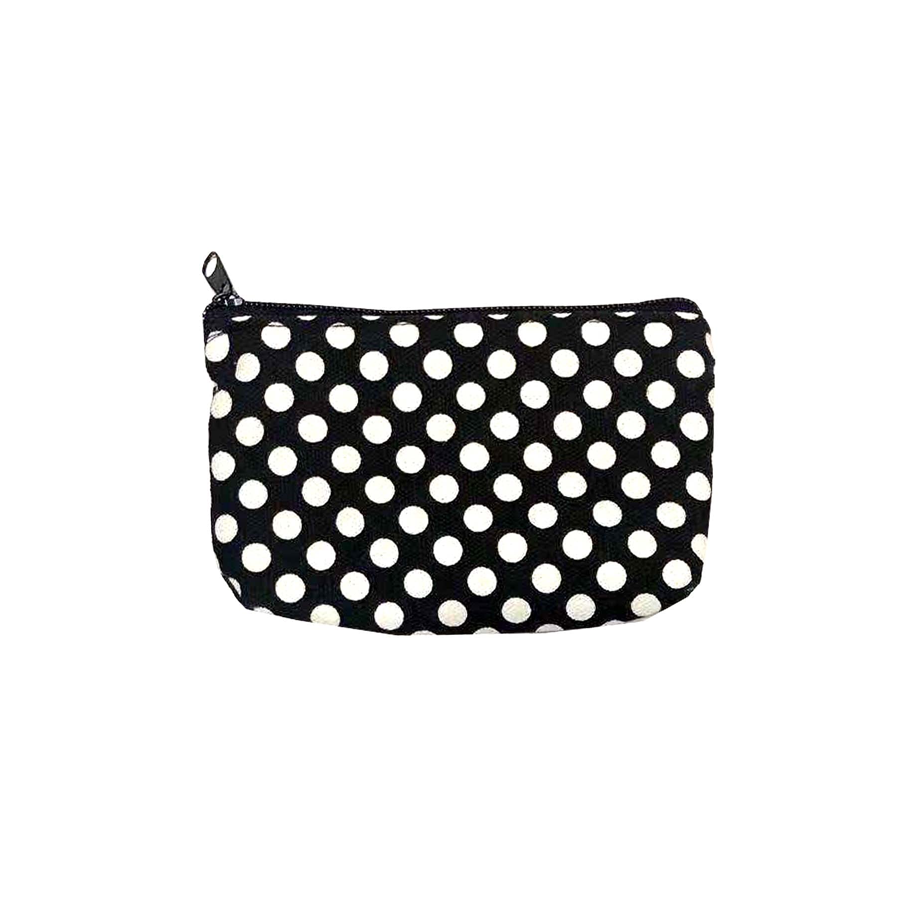 3 Pack Stylish Multifunctional Makeup Bags for Women - Cosmetic Organizer, Travel Toiletry Pouch, Storage Purse (Black Dot/White Dot) - Perfect for Travel, Gym & Daily Essentials Organization