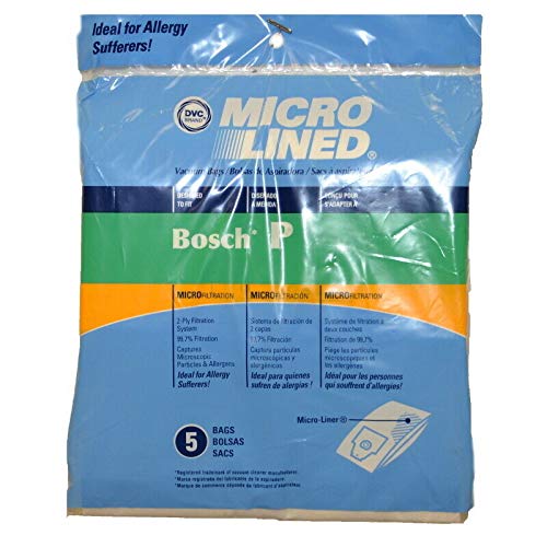 300-Pack DVC Bosch Type P BO-14010 Micro Allergen Vacuum Cleaner Bags - Made in USA | Perfect for Allergy Sufferers & Pet Owners