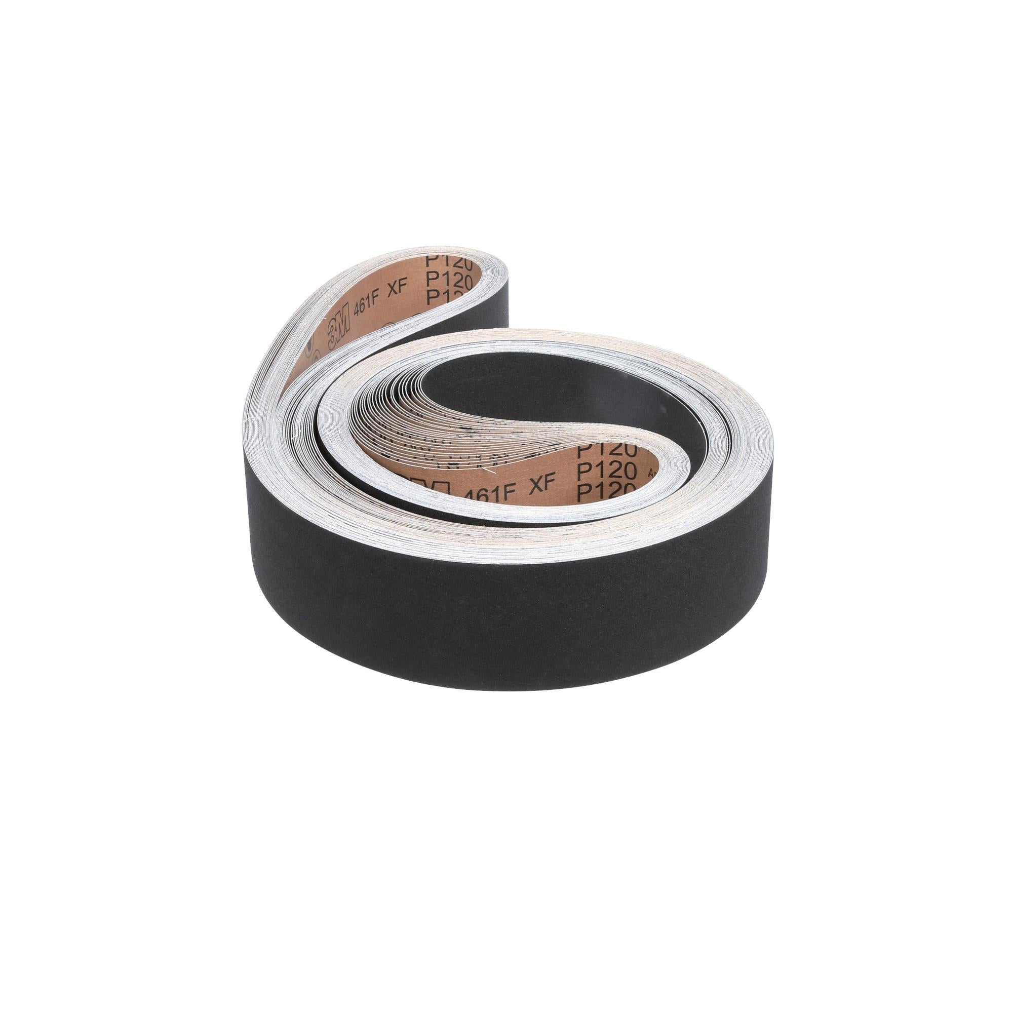 3M 461F Cloth Belt, 04351, P120 XF Grit, 4
