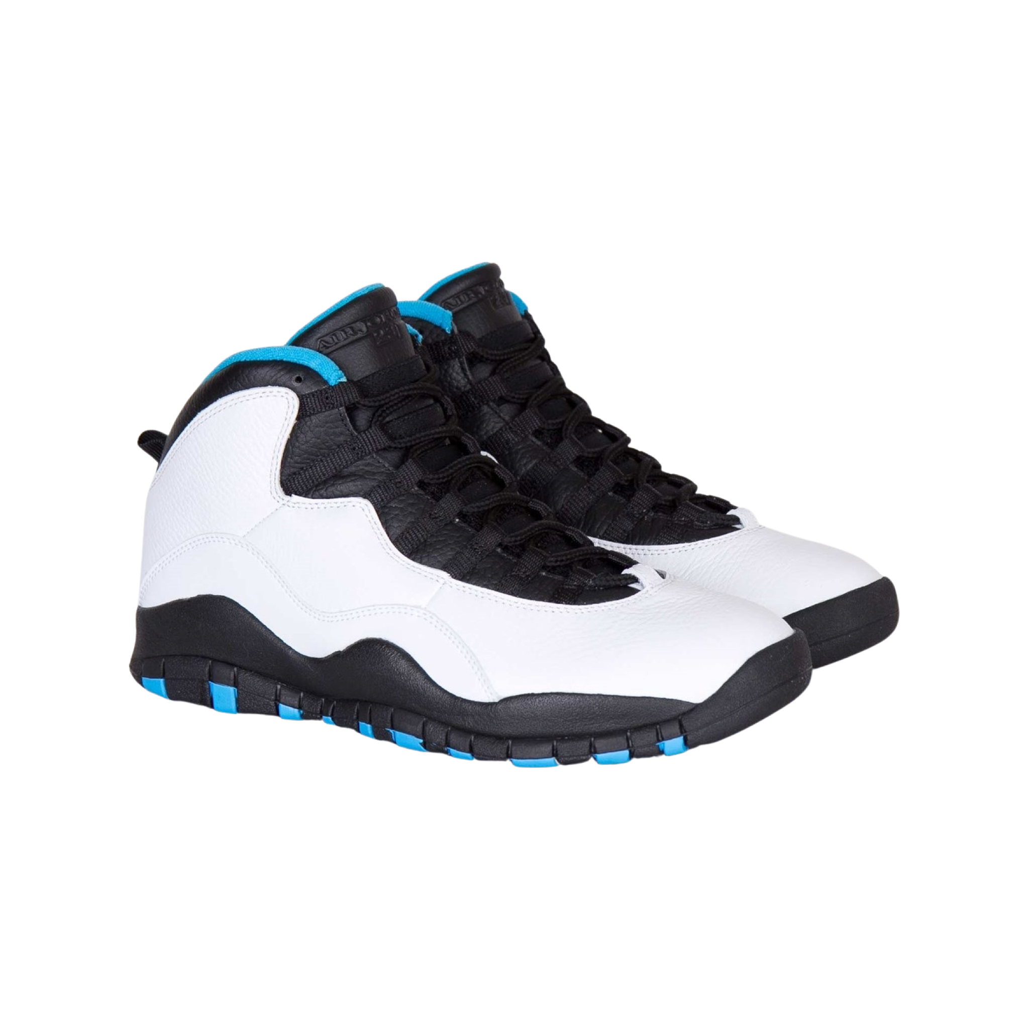 Air Jordan 10 Retro Men's Basketball Shoes - Powder Blue, White & Black Colorway | Perfect for Streetwear, Casual Outfits & Sneaker Collectors