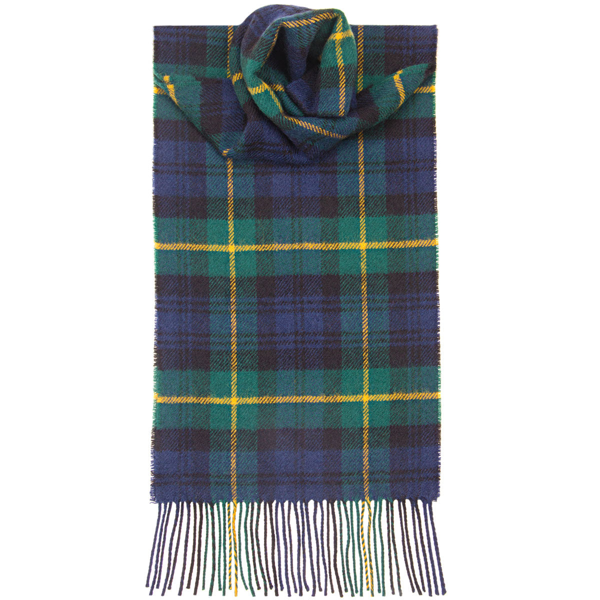 Gordon Clan Modern Tartan Scarf - Premium Wool Plaid Wrap for Men & Women - Perfect for Winter, Fall Fashion & Scottish Heritage Events
