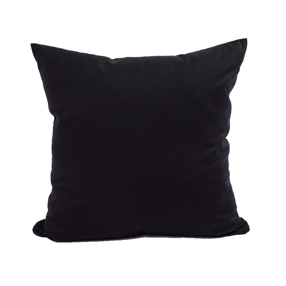 HOPLEE 22x22 Inch Black Throw Pillow Covers Set of 4 - Buffalo Plaid & Gingham Stripe Design for Sofa, Couch, Bedroom Decor - Soft Decorative Pillows for Living Room, Home, Office