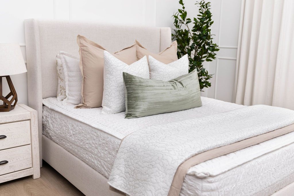 Luxury Mallory Euro Pillow Cover - Soft & Elegant Decorative Pillowcase for Couch, Bed, Sofa - Perfect for Home Decor, Living Room, Bedroom