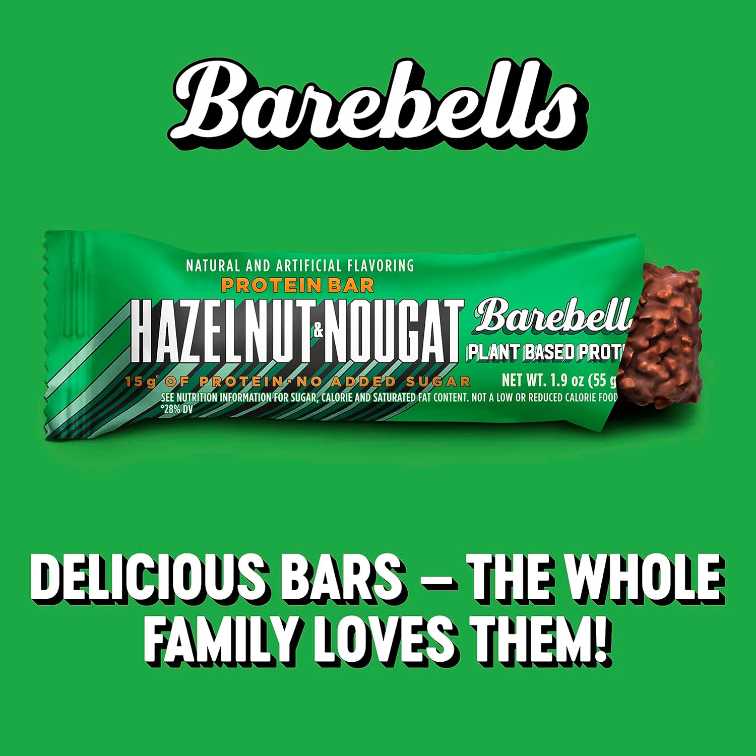 Barebells Vegan Protein Bar 12 Pack - 55g Each | High Protein Plant-Based Snack for Fitness, Gym & On-the-Go Energy | Gluten-Free Dairy-Free Vegan Protein Bars